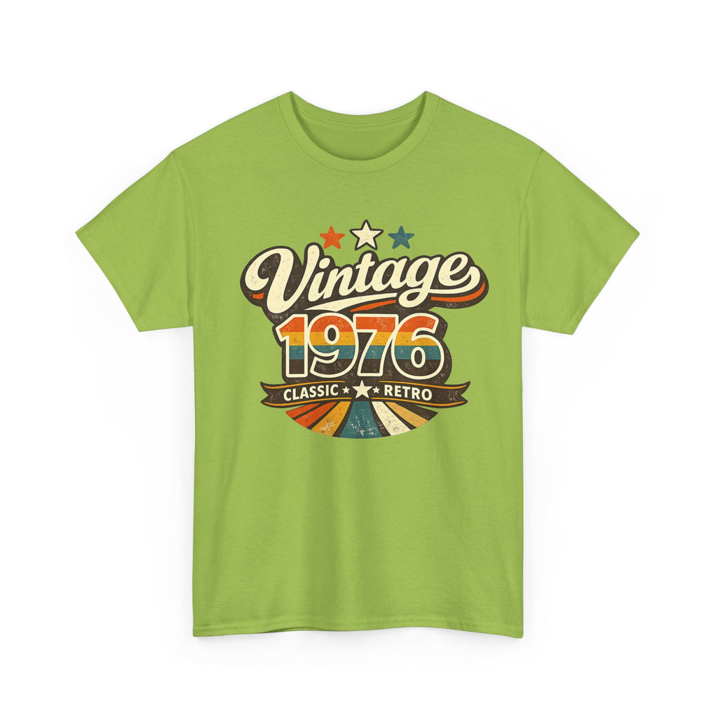 Vintage 1976 Retro Graphic Tee — Classic Birthday or Anniversary Gift