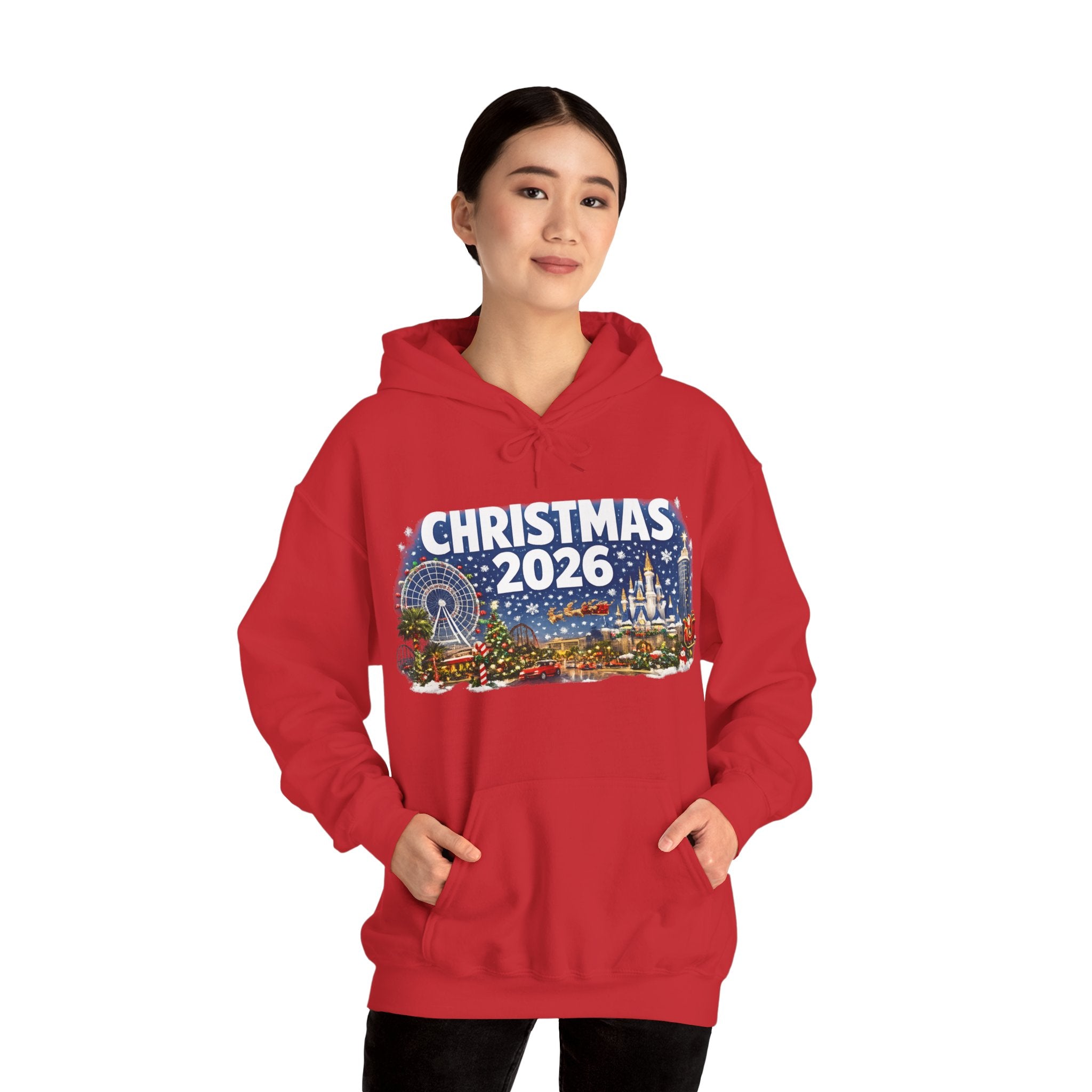 Christmas 2026 Holiday Hoodie — Festive Winter Village Sweatshirt