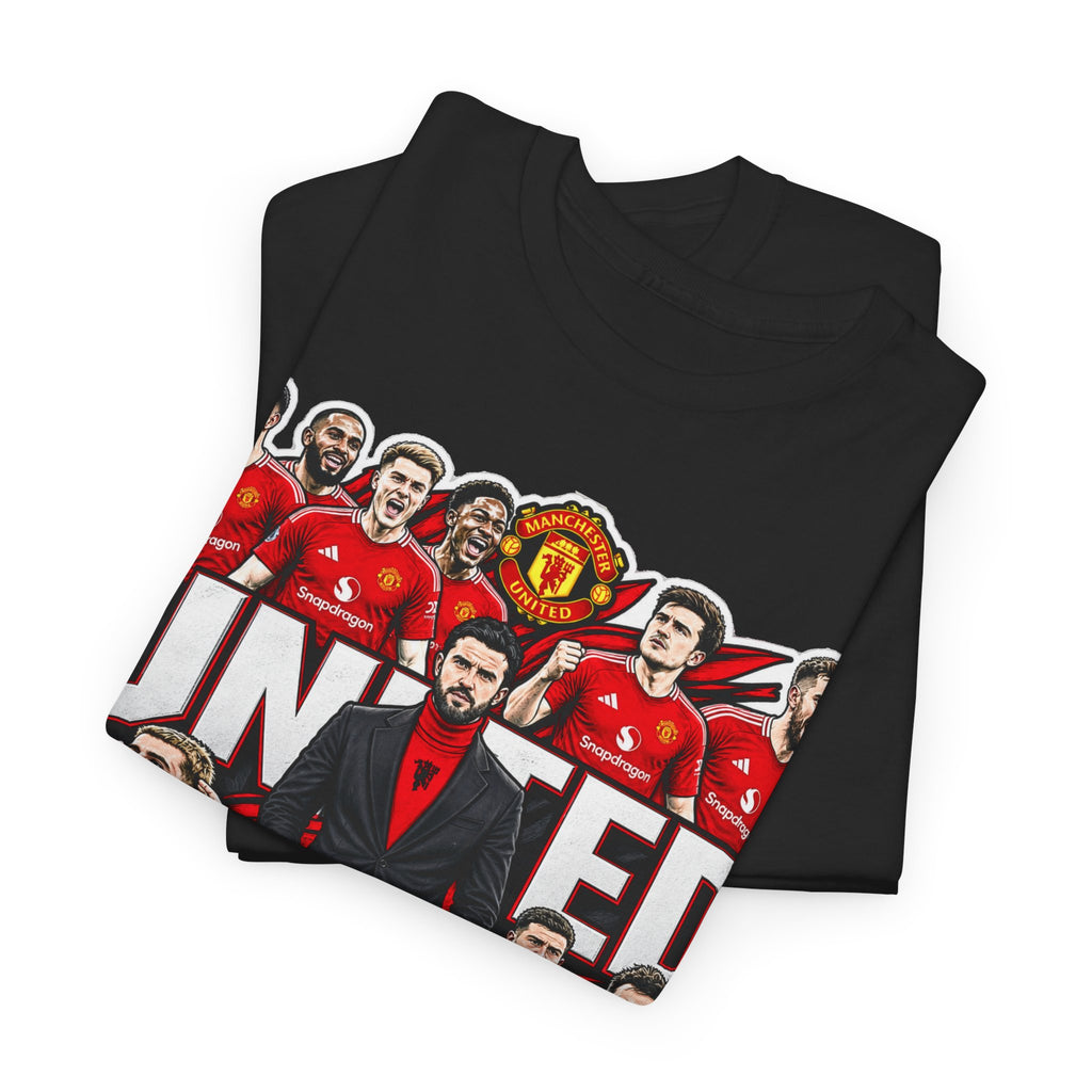 Manchester United Squad Graphic Tee — "UNITED" Football Fans T-Shirt