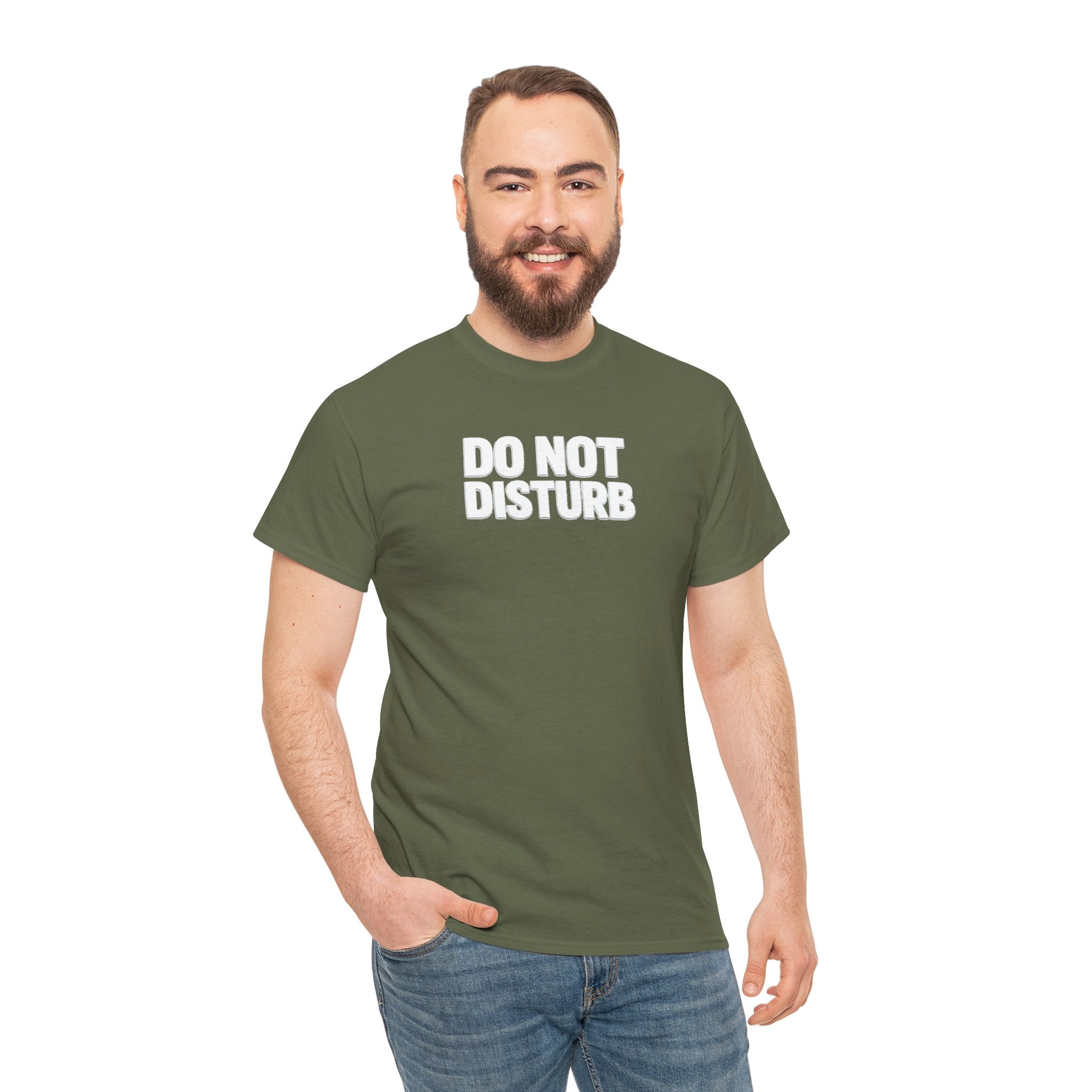 Do Not Disturb Tee — Black Graphic Statement T-Shirt