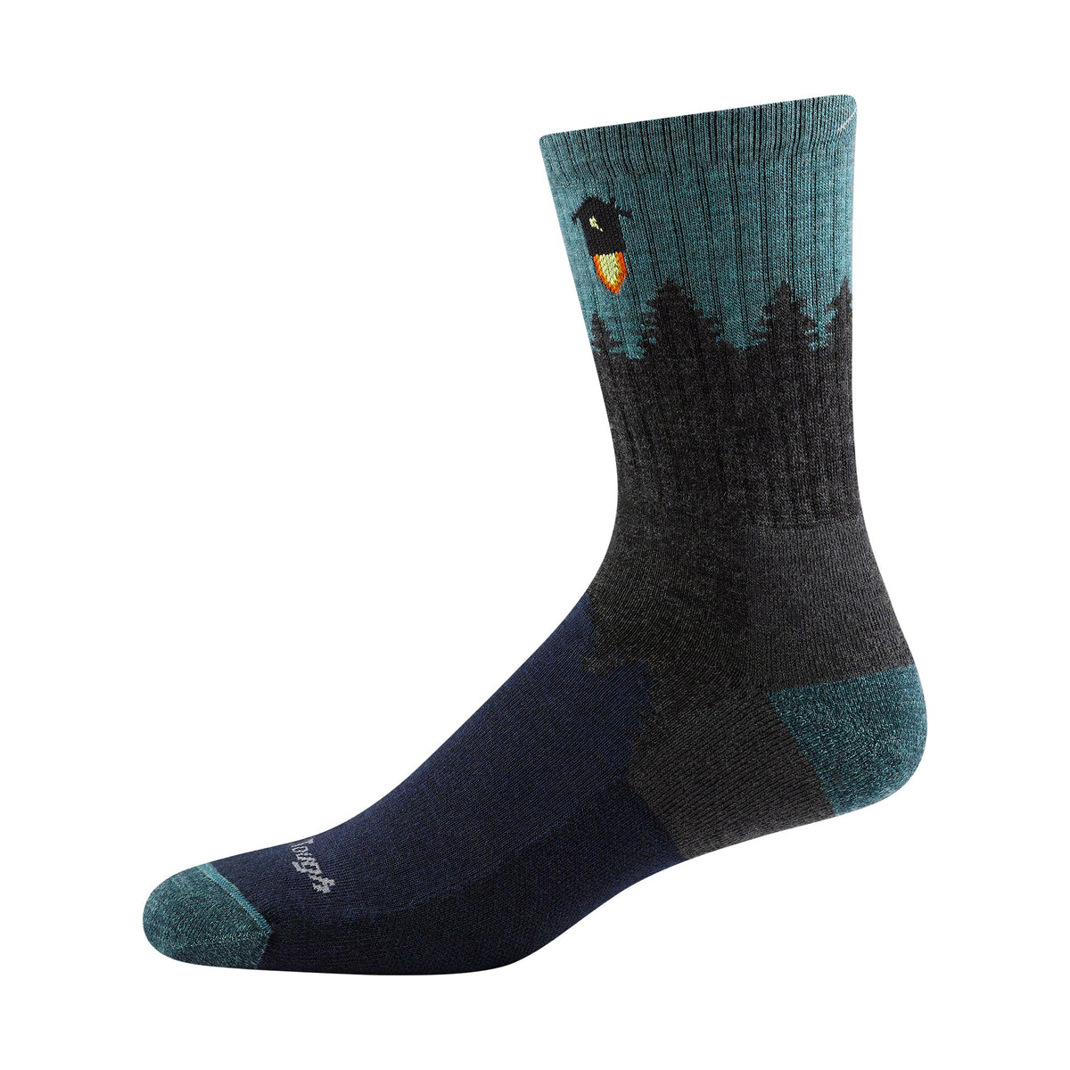Mens Merino Wool Crew Midweight Seamless Hiking Socks
