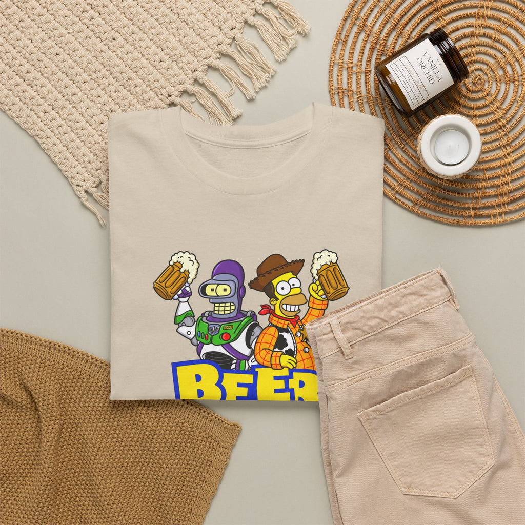 Beer Story T-Shirt — Funny Cartoon Beer Buddies Graphic Tee