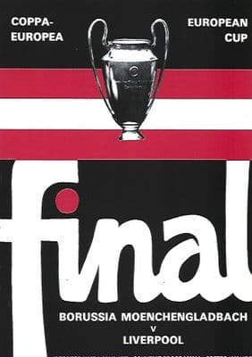 1977 European Cup Final Programme Cover A4 Poster