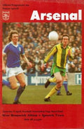 1978 FA Cup Semi Final West Bromwich Albion v Ipswich Programme 8th April 1978 Official Matchday Programme