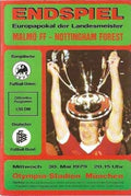 1979 European Cup Final Malmo v Nottingham Forest Official Matchday Programme 30th May 1979