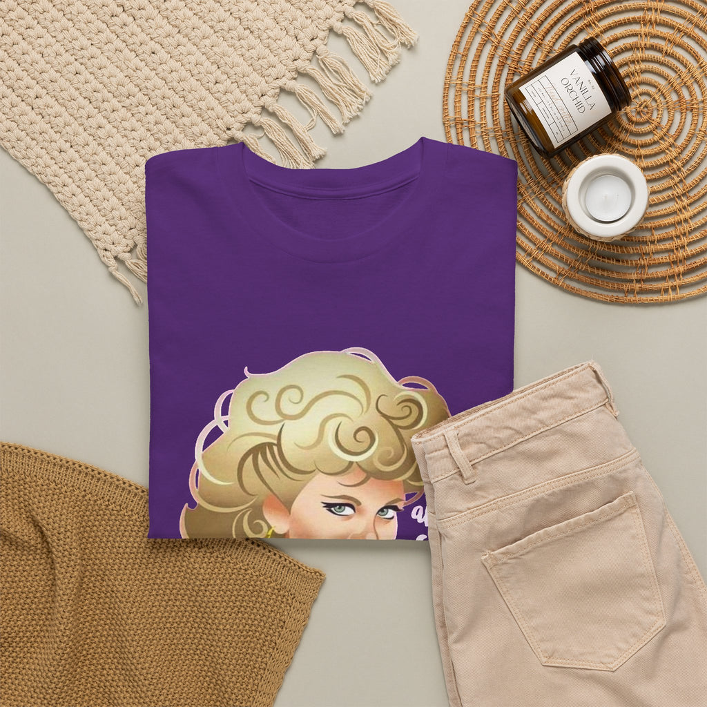 Retro Glam T‑Shirt — 'Tell Me About It, Stud' Vintage Pop Art Tee