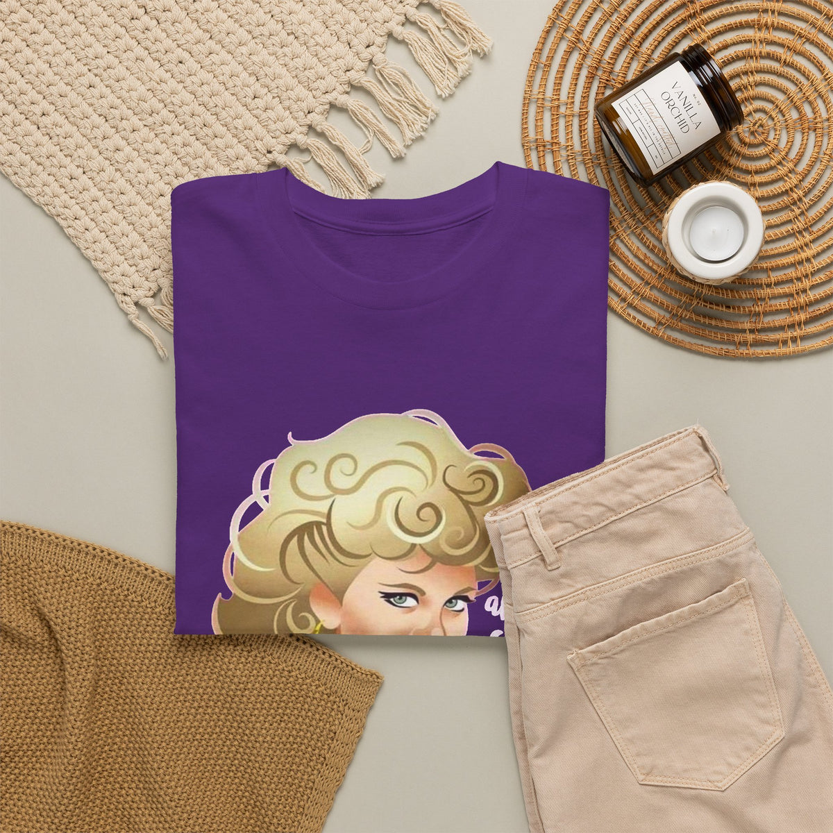 Retro Glam T‑Shirt — 'Tell Me About It, Stud' Vintage Pop Art Tee