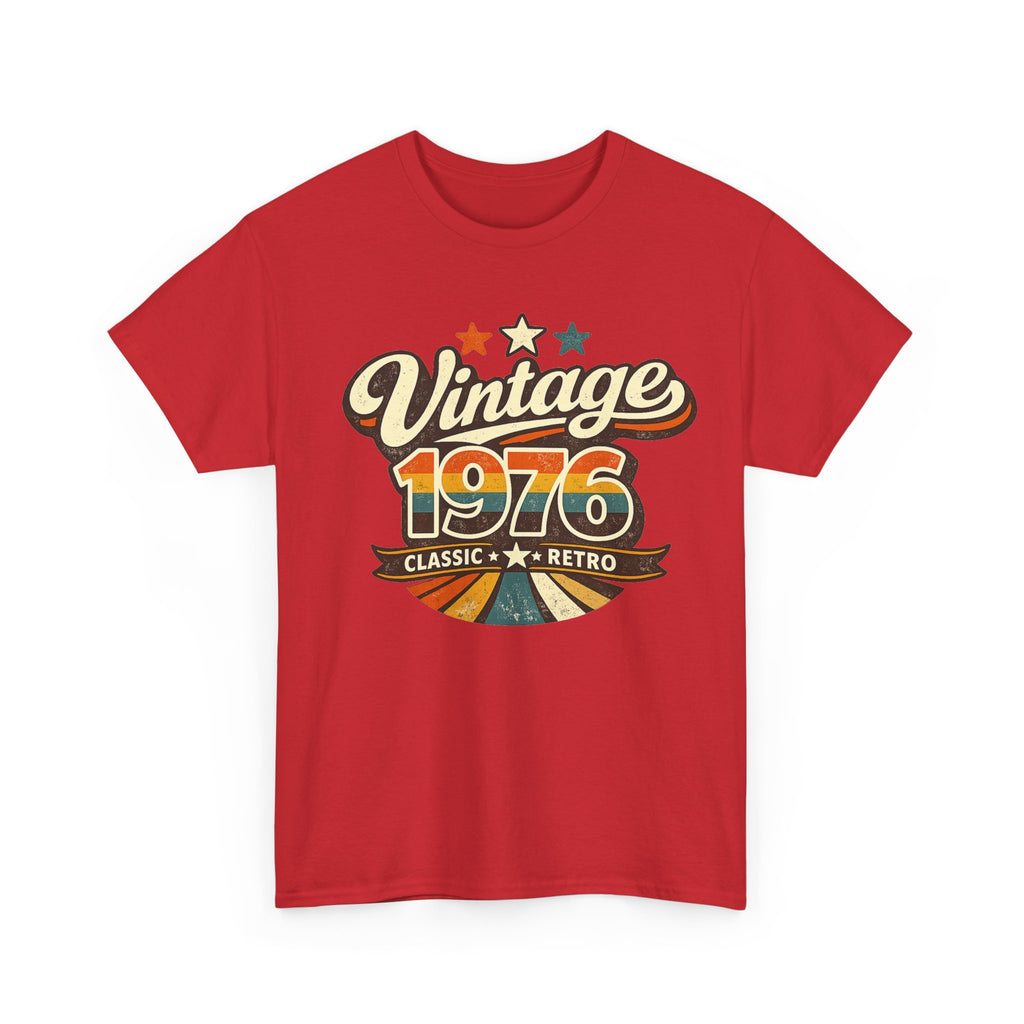 Vintage 1976 Retro Graphic Tee — Classic Birthday or Anniversary Gift