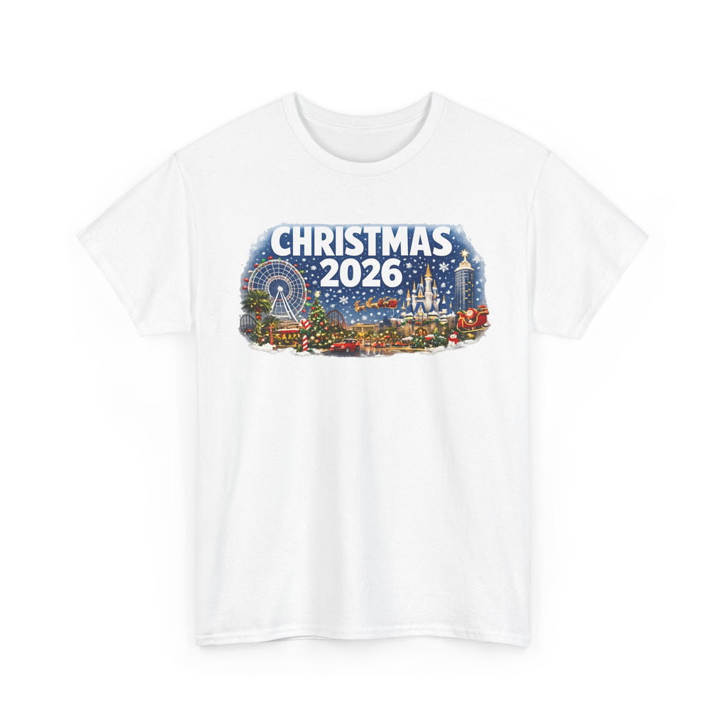 Christmas 2026 Holiday Tee — Festive Winter Village Graphic T-Shirt