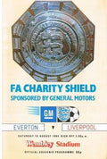 1984 FA Charity Shield Programme Everton v Liverpool day Programme 18th August 1984