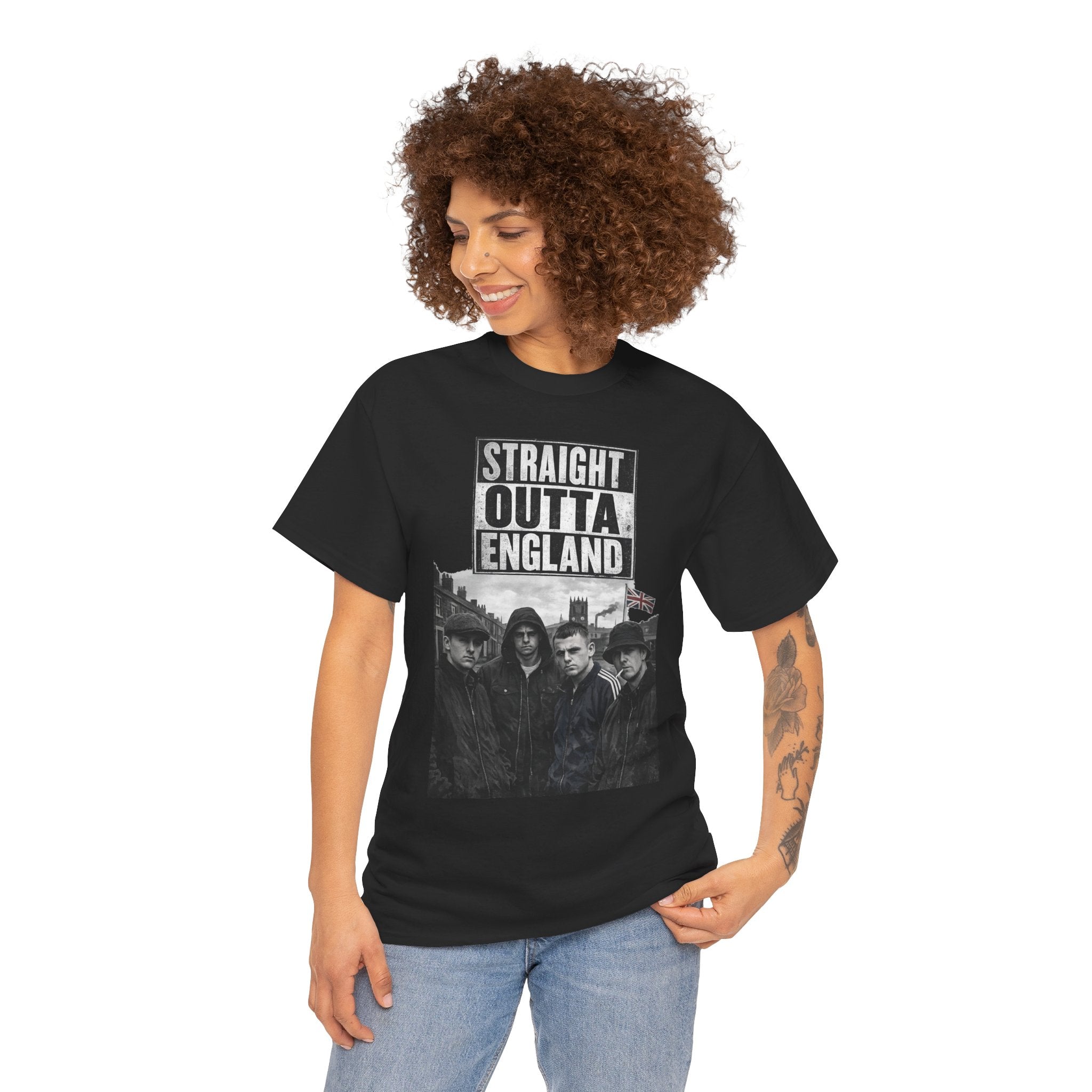 Straight Outta England T-Shirt — Retro Band Photo Tee