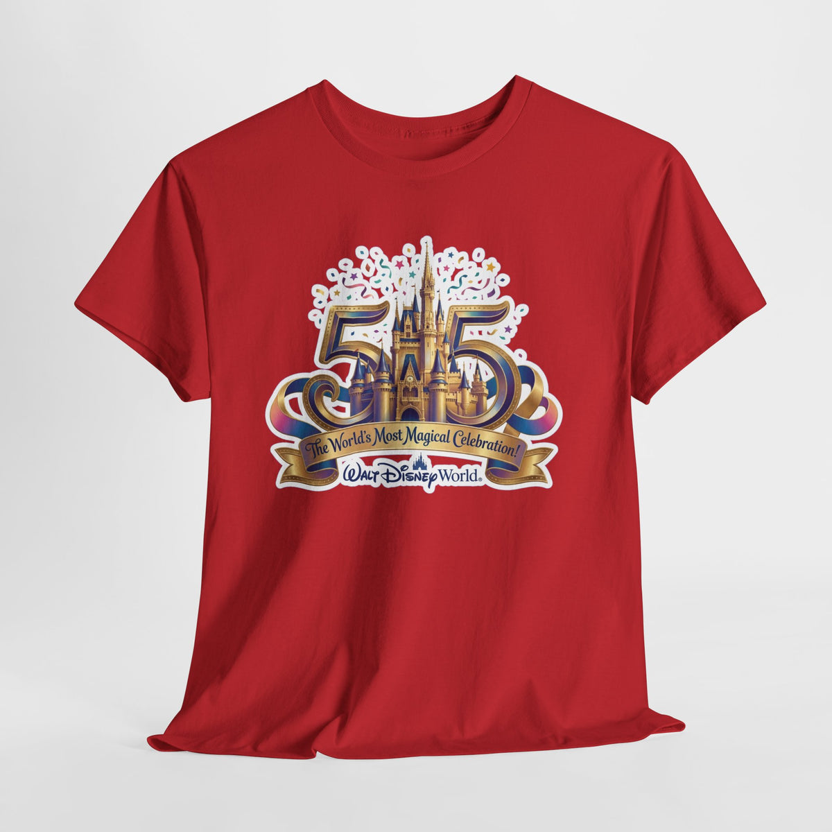 Disney World 50th Anniversary Castle Tee — 'The World's Most Magical Celebration' Souvenir T-Shirt