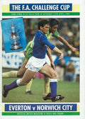 1989 FA Cup Semi Final Everton v Norwich Programme 15th April 1989 Official Matchday Programme
