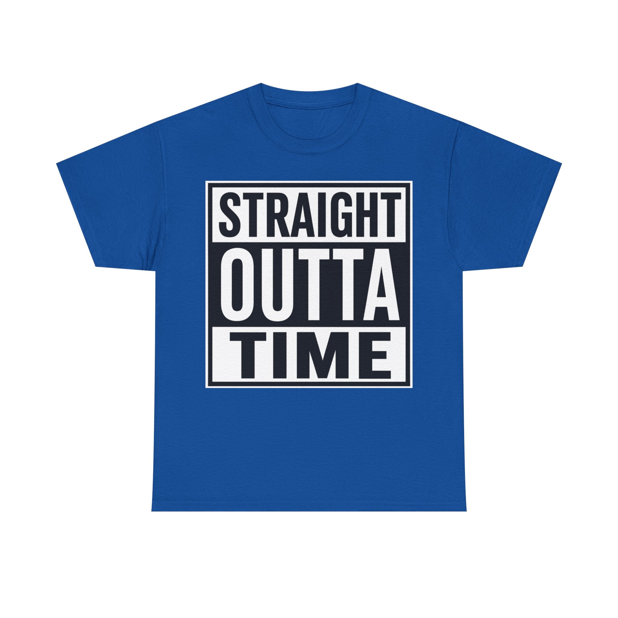 Straight Outta Time T-Shirt — Funny Retro Text Tee