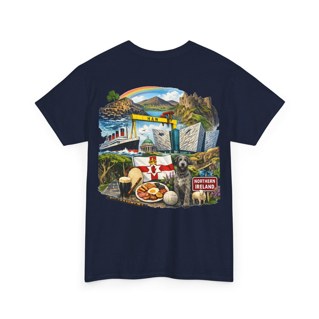 Northern Ireland Collage Tee — "Make Northern Ireland Great Again" Graphic T-Shirt