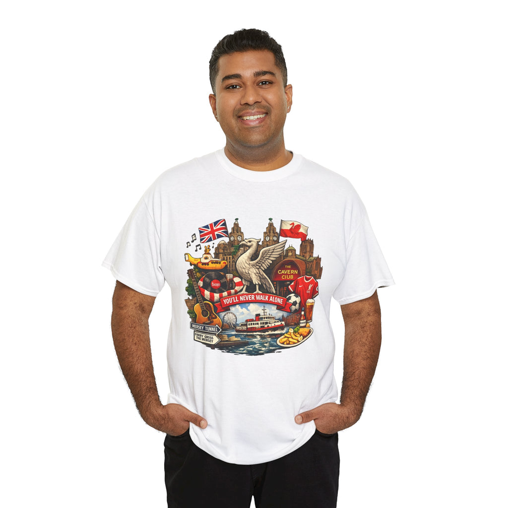 Liverpool Landmarks & You'll Never Walk Alone T-Shirt
