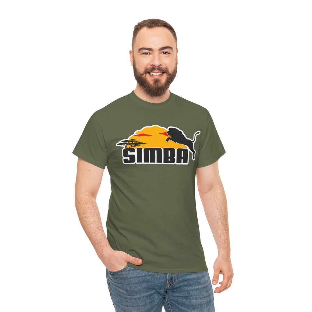 Simba Sunset Graphic Tee — Lion Silhouette Safari T-Shirt