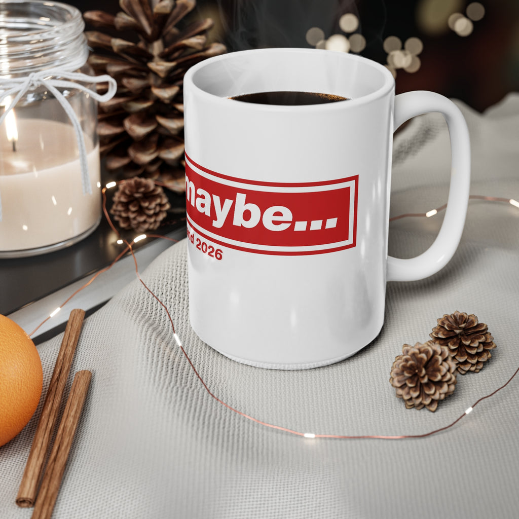 "I Said Maybe" England 2026 Red Logo Coffee Cup (11oz, 15oz)