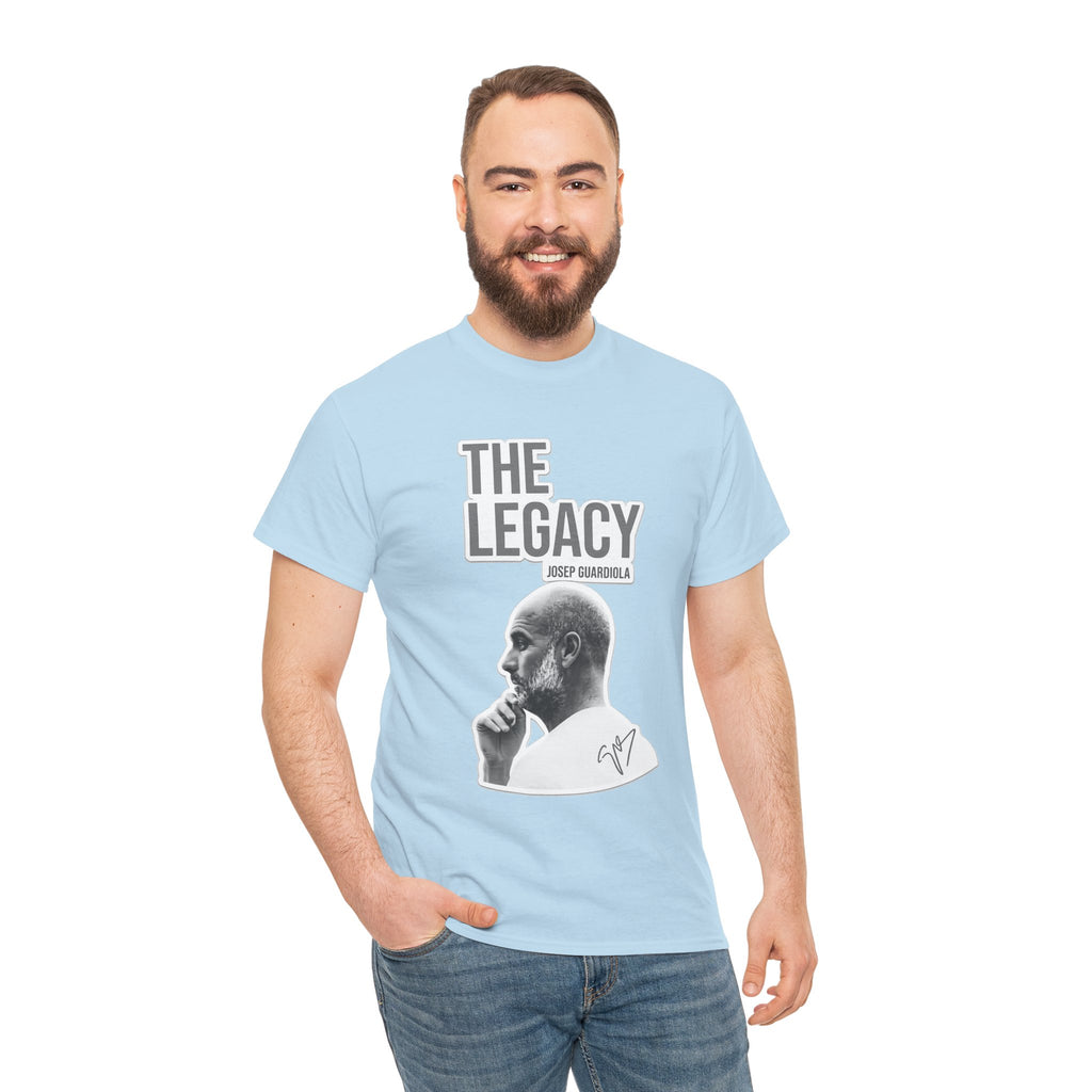 Pep Guardiola Manchester City The Legacy Tee — Inspirational Portrait Graphic T-Shirt