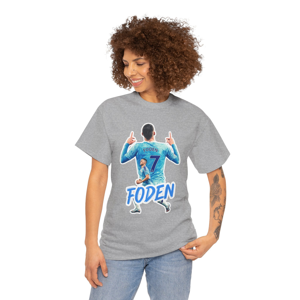 Phil Foden #7 Soccer T‑Shirt — Manchester City Fan Jersey Tribute