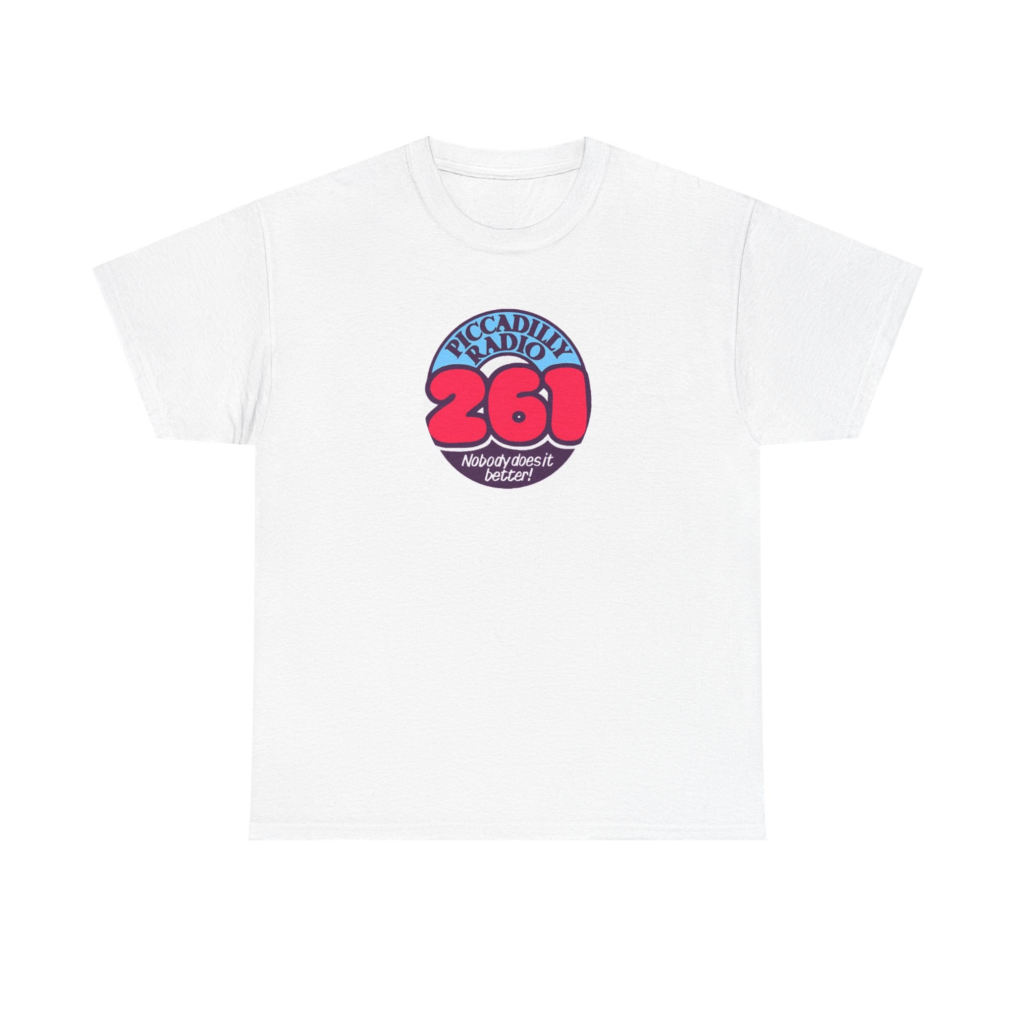 Piccadilly Radio '261' Logo T‑Shirt — Vintage Unofficial Radio Station Graphic Tee