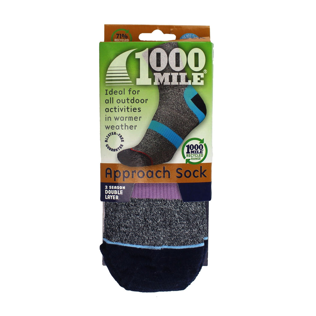 1 Pack Ladies Approach Repreve Double Layer Socks