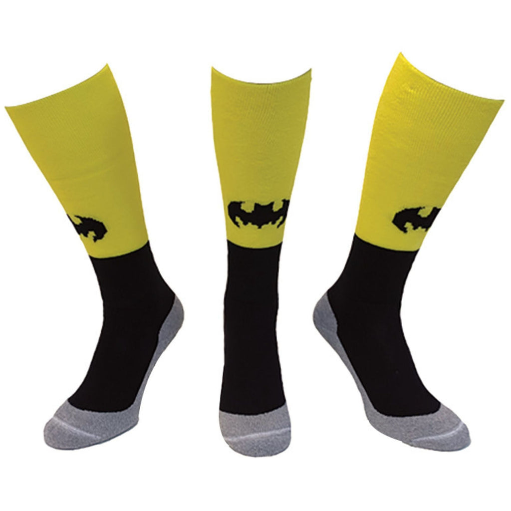 1 Pack Adults & Kids Knee High Fun Patterned Hockey Socks - Batman