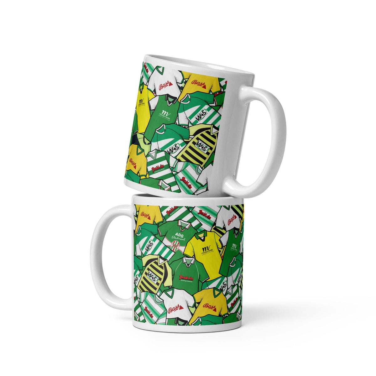 Yeovil Town Retro Shirts Collage Ceramic Football Mug