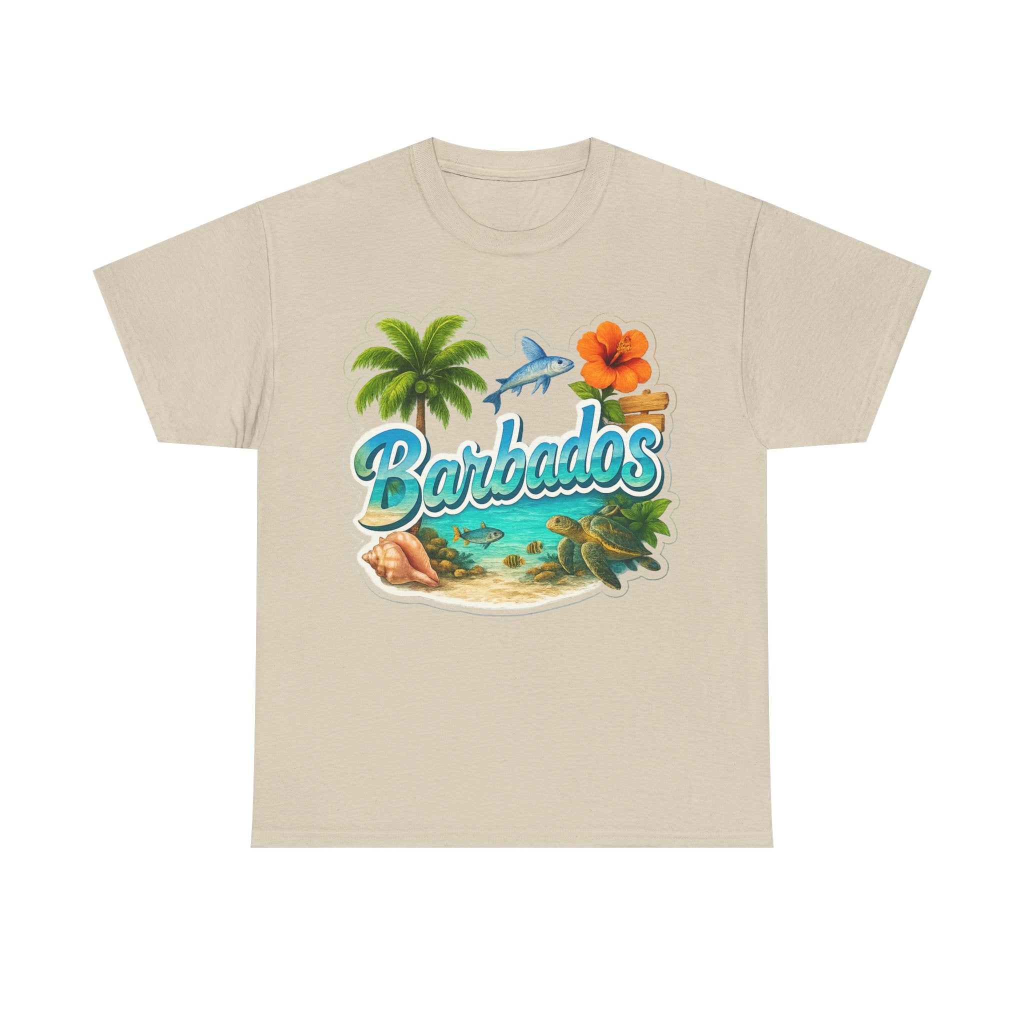 Barbados Beach Graphic Tee — Tropical Island Vacation T‑Shirt