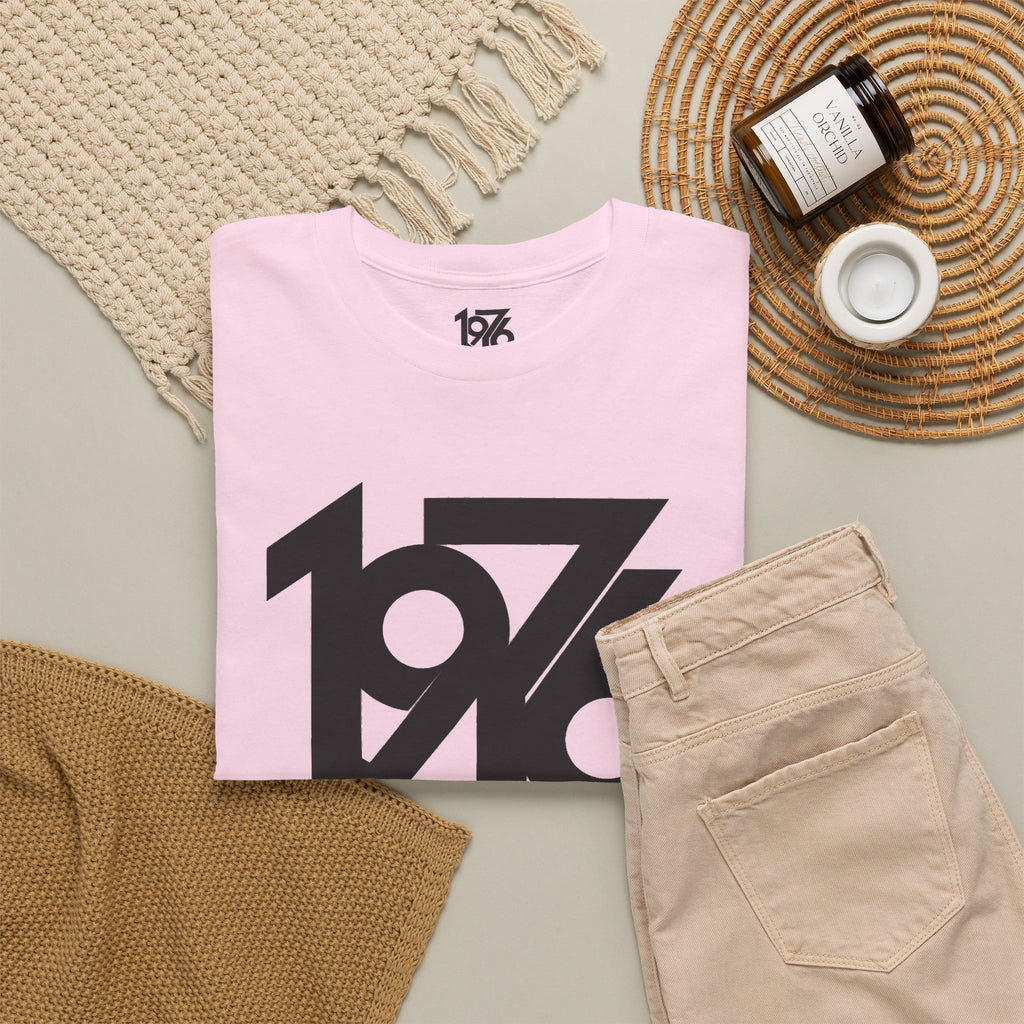 1976 Collection Logo Cotton T-Shirt — Vintage Year Graphic Tee