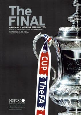 2005 FA CUP FINAL Arsenal v Manchester United Official Matchday Programme 21st May 2005
