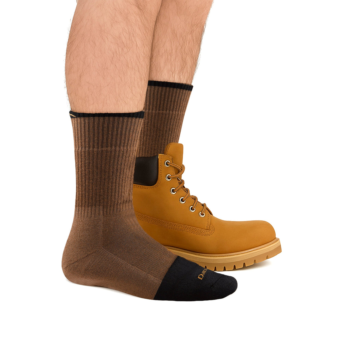 Mens Durable Full Cushion Toe Merino Work Boot Socks