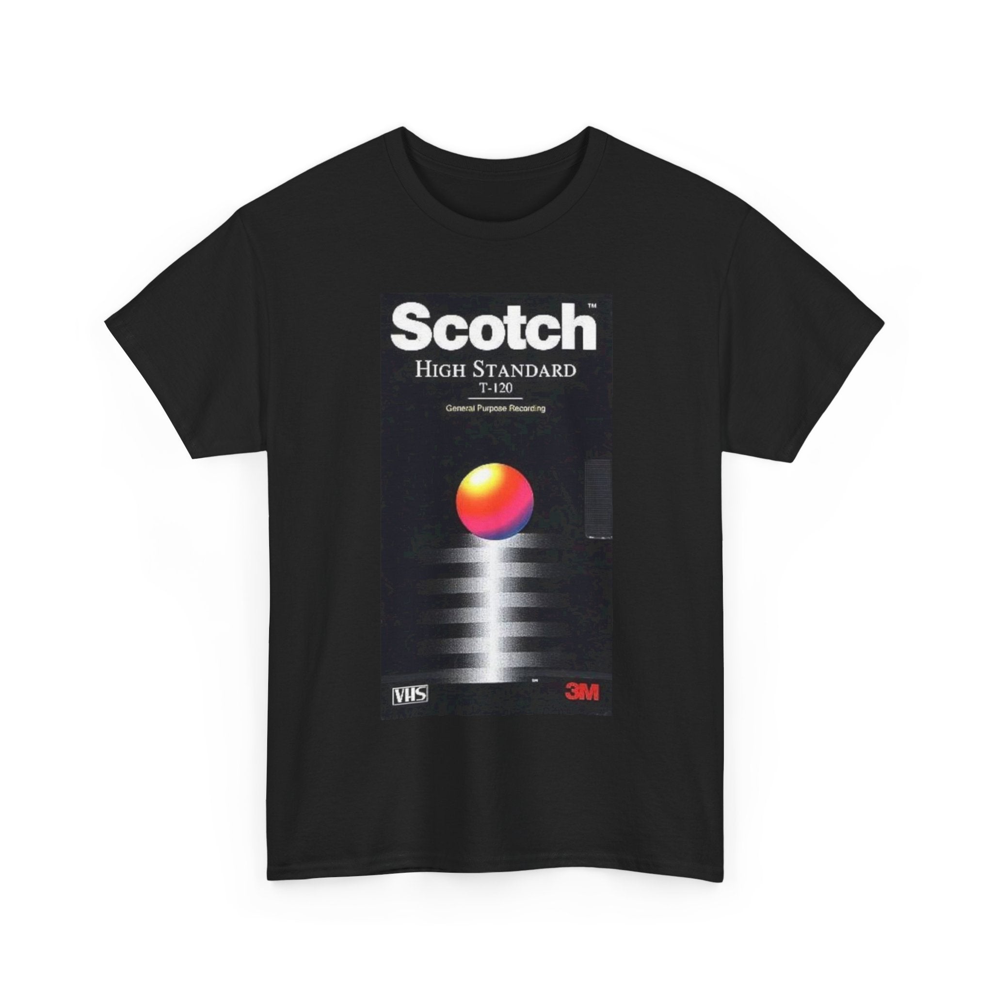 Retro 'Scotch High Standard' Graphic Tee – Vintage VHS Cassette Design