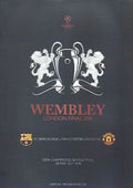 2011 UEFA Champions League Final Barcelona v Manchester United Matchday Programme Cover A4 Poster
