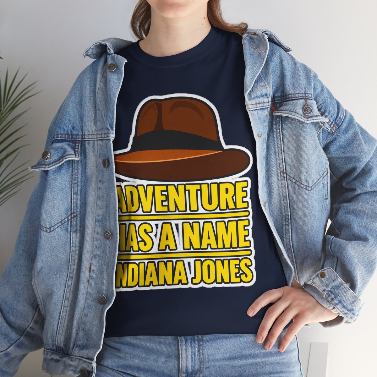 Adventure Has a Name Indiana Jones Graphic Cotton T-Shirt