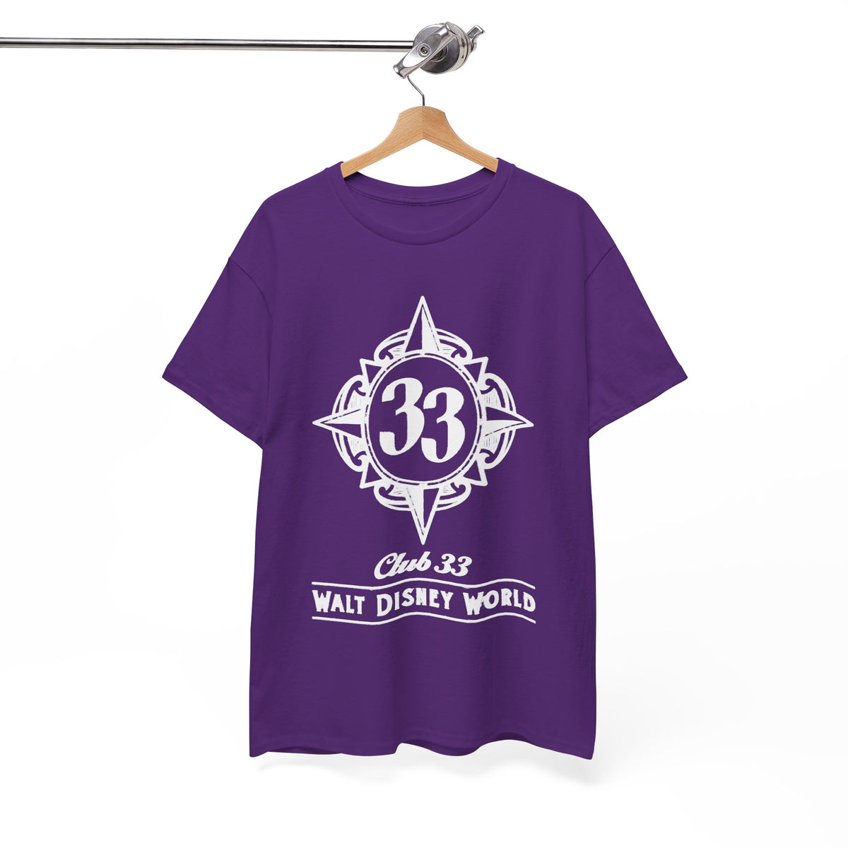 Club 33 Walt Disney World Inspired Cotton T-Shirt — Vintage Compass Logo Tee