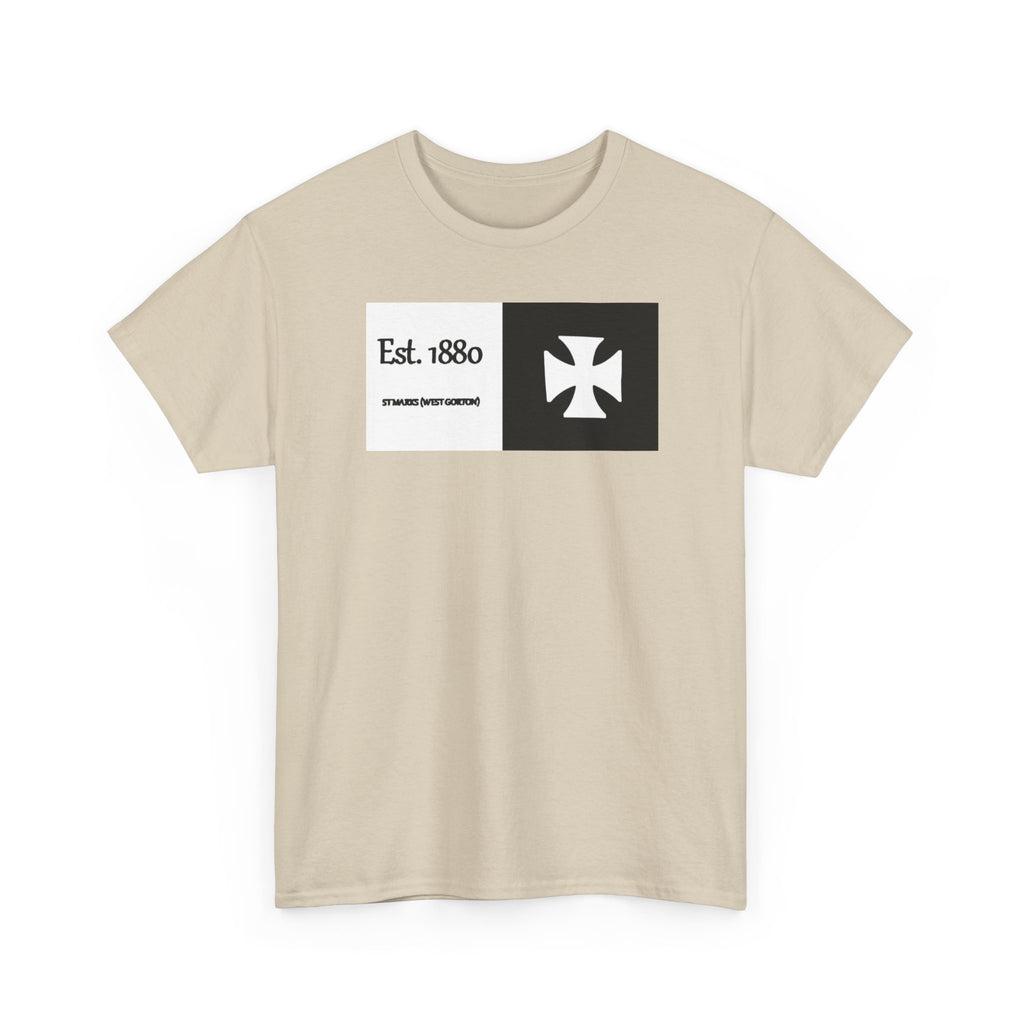 ST Mark's West Gorton (Manchester City) Est. 1880 Cross Logo T-Shirt