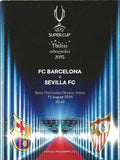 2015 UEFA Super Cup Barcelona v SEvilla 11th August 2015 Official Matchday Programme