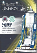 2016 Scottish Cup Semi Final Rangers v Celtic 17th April 2016 Official Matchday Programme