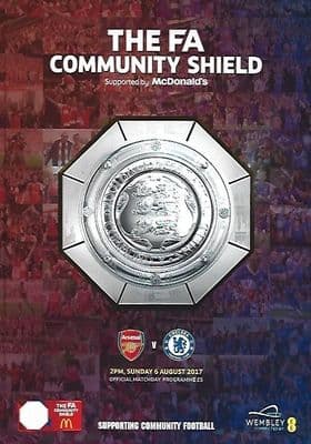 2017 FA Community Shield Arsenal v Manchester City Official Programme 6th August 2017