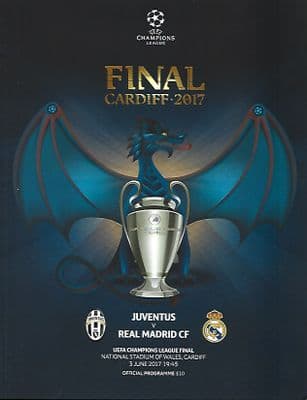 2017 UEFA Champions League Final Juventus v Real Madrid 3rd June 2017 Official Matchday Programme