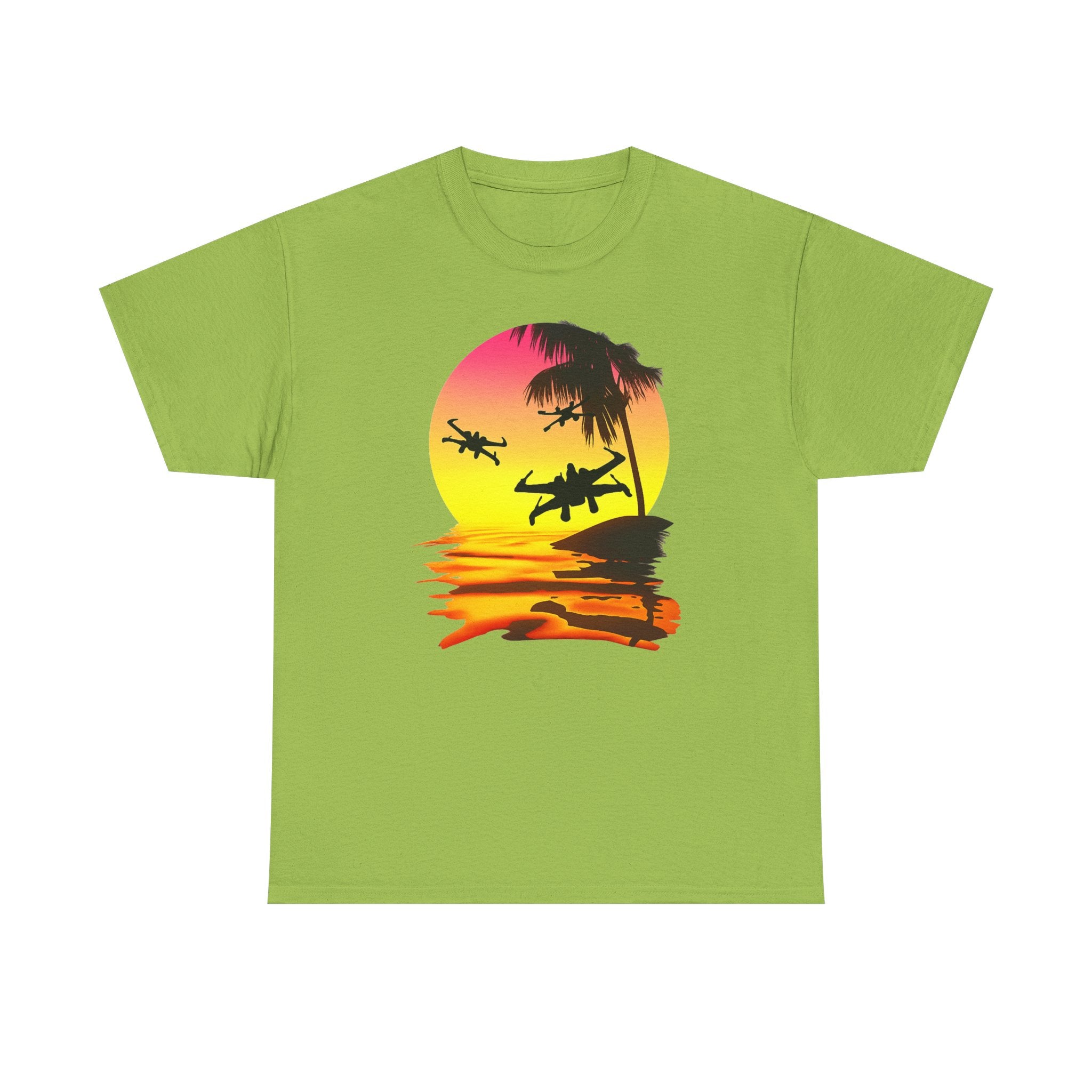 Star Wars X-Ring Sunset Beach Plane T-Shirt