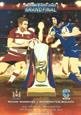2018 Super League Grand Final Wigan Warriors v Warrington Wolves Programme - 13th October 2018