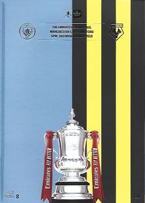 2019 FA Cup Final Manchester City v Watford Official Matchday Programme