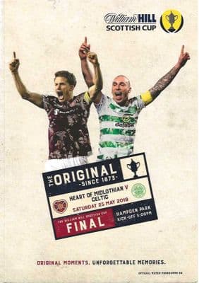 2019 Scottish Cup Final Hearts v Celtic 25th May 2019 Official Matchday Programme