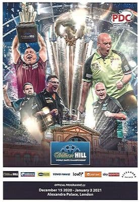 2020/2021 World Darts Championship Official Programme December 15th 2020- January 3rd 2021