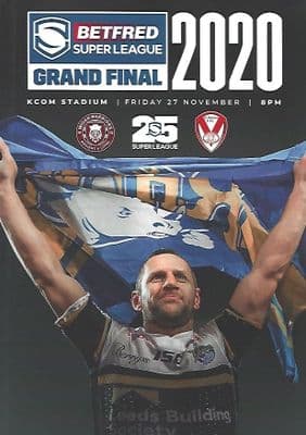 2020 Super League Grand Final Wigan Warriors v ST Helens Official Matchday Programme