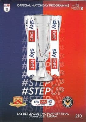 2021 Official Skybet League Two Play-Off Final Morecambe v Newport Matchday Programme - 31st May 21