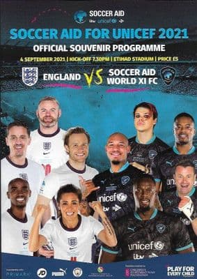 2021 Soccer Aid Official Programme - 4th September 2021