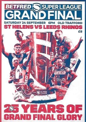 2022 Super League Grand Final ST Helens v Leeds Rhinos Official Matchday Programme - 24th Sept 2022